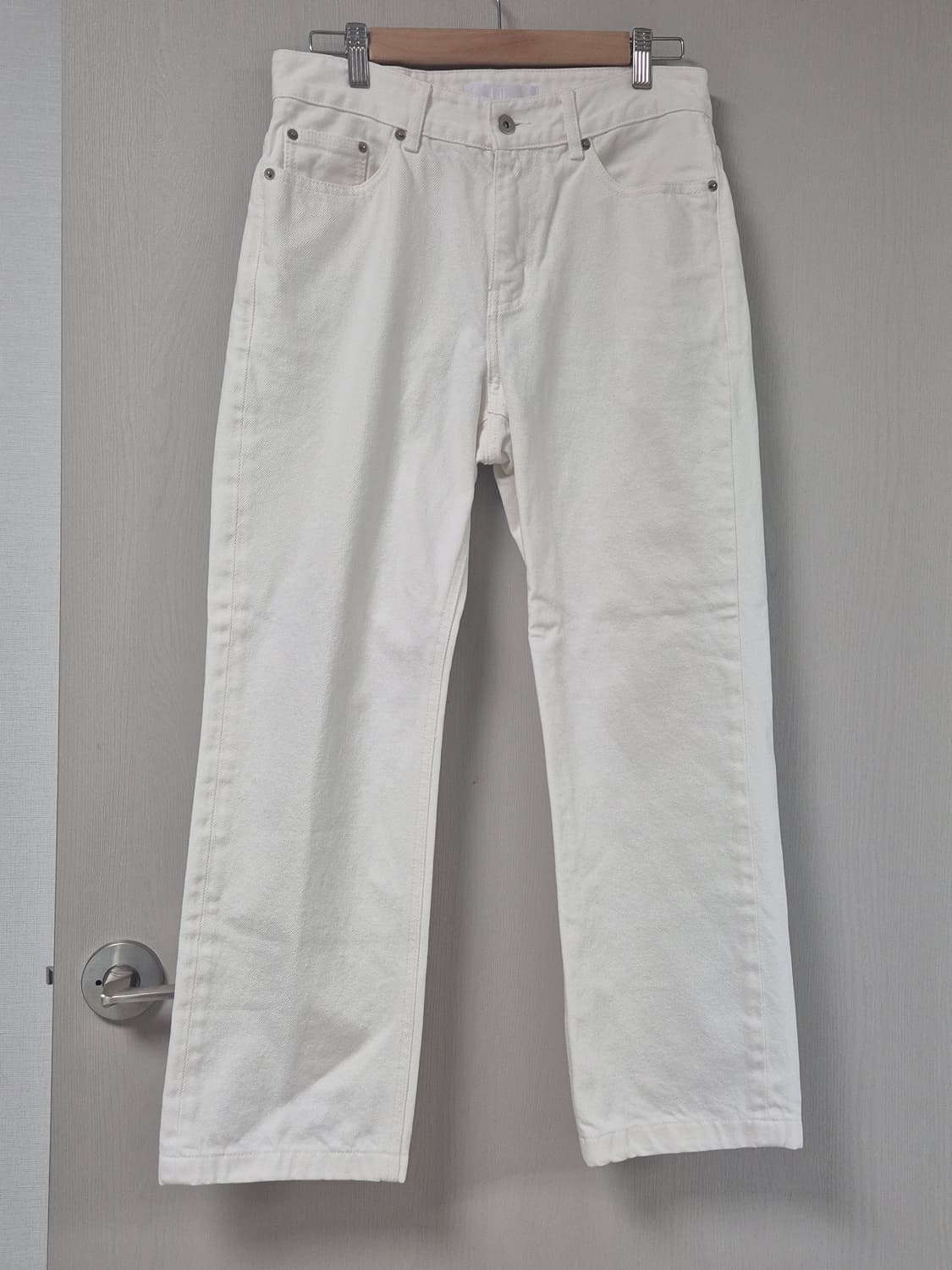 화이트 세미와이드 데님 30인치 (상태최상) 상품이미지2