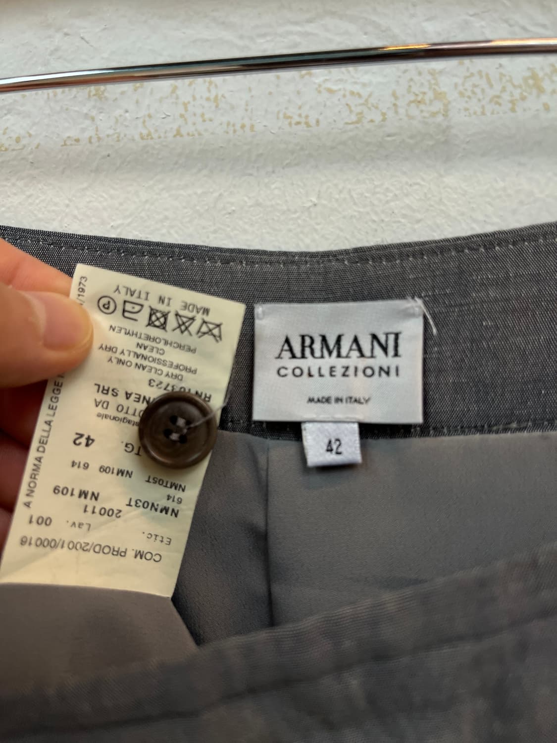 Armani collezioni 그레이 린넨 여성정장 셋업 IT42 상품이미지10