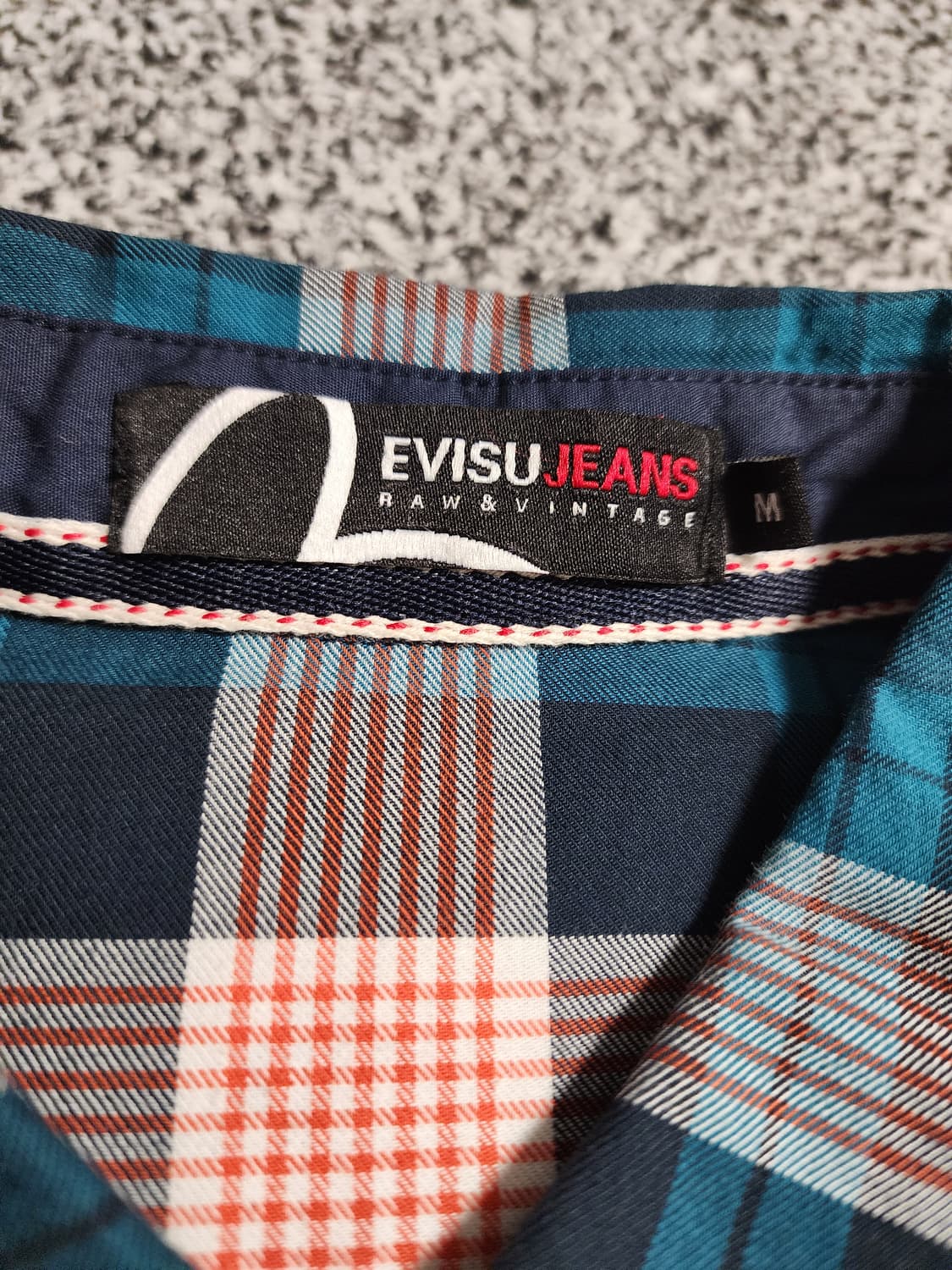 에비수 자수로고 면체크셔츠 상품이미지3