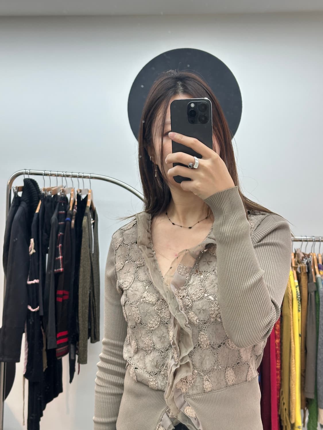 Noir Rhythm Beaded Choker Necklace 상품이미지5