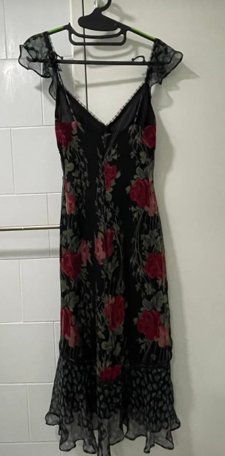 Betsey Johnson 플라워 쉬폰 원피스 (사이즈 2) 상품이미지2