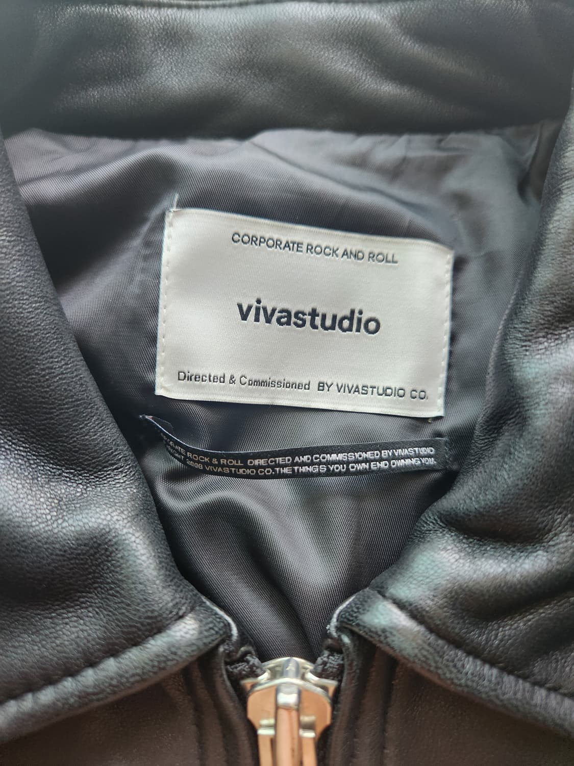 비바스튜디오 천연가죽 자켓 L 상품이미지2