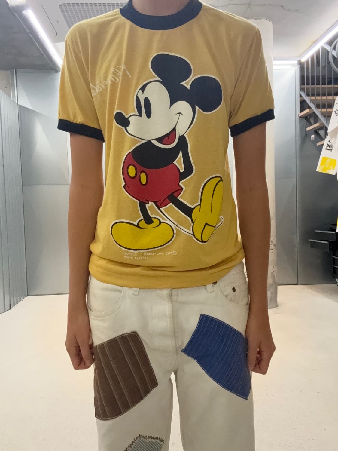 미키마우스 빈티지 링거티셔츠 반팔티 상품이미지5