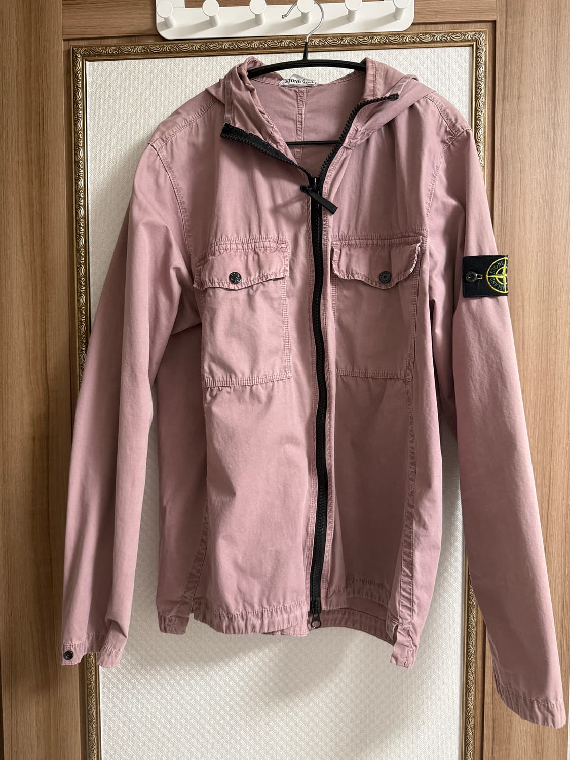 스톤아일랜드 올드이펙트 후디드 오버셔츠자켓 인디핑 상품이미지1