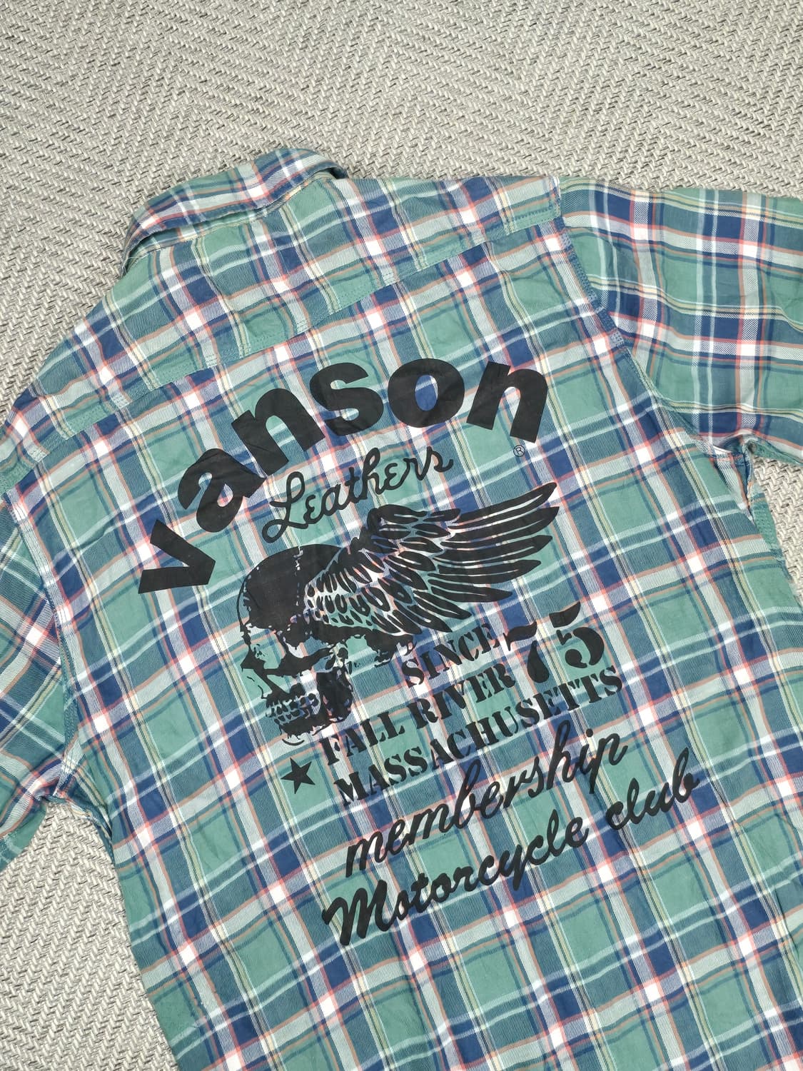 Vanson Leathers 웨스턴 반팔셔츠 L 상품이미지5