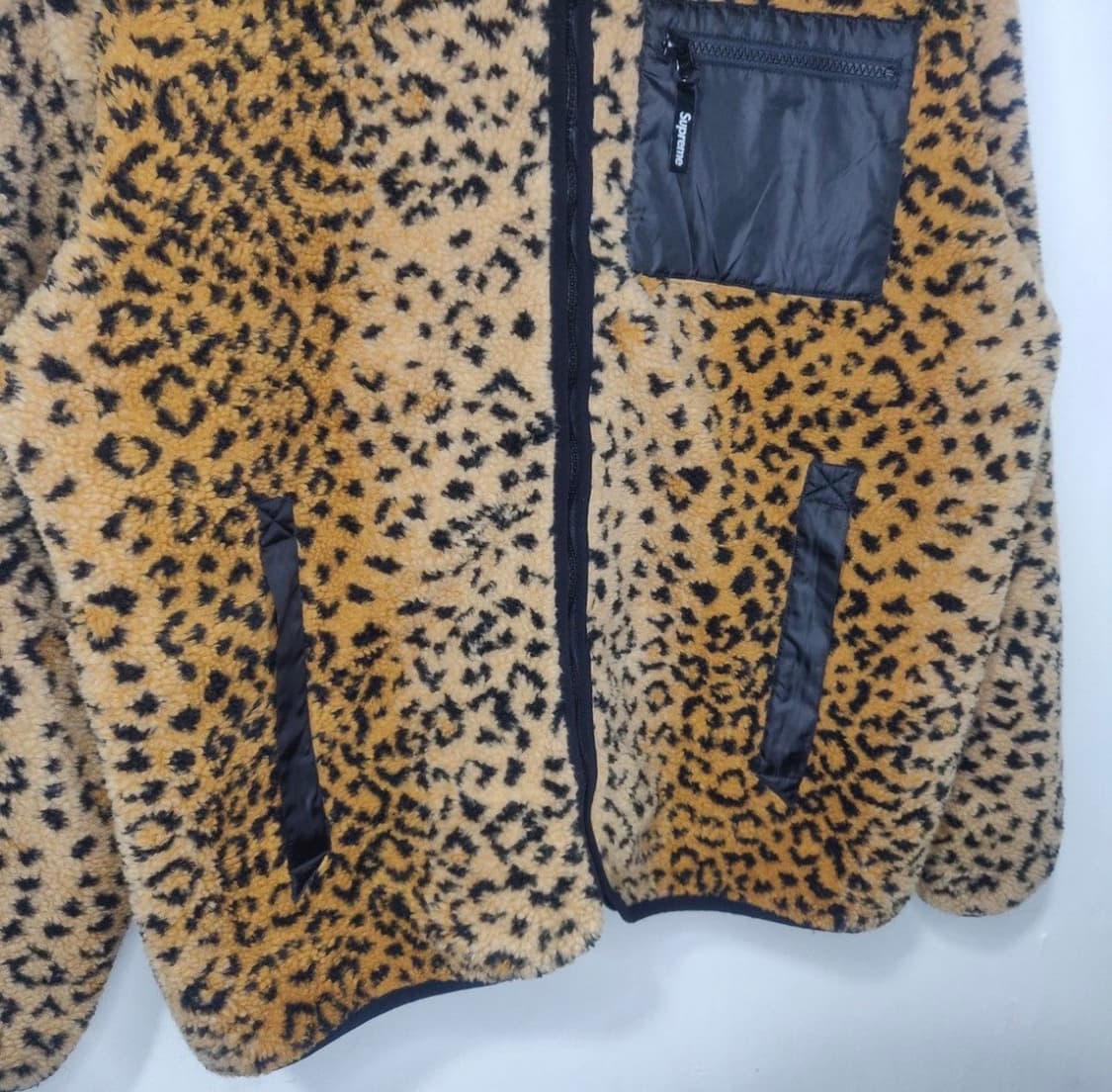 슈프림 레오파드 리버시블 플리스 자켓 XL 상품이미지3