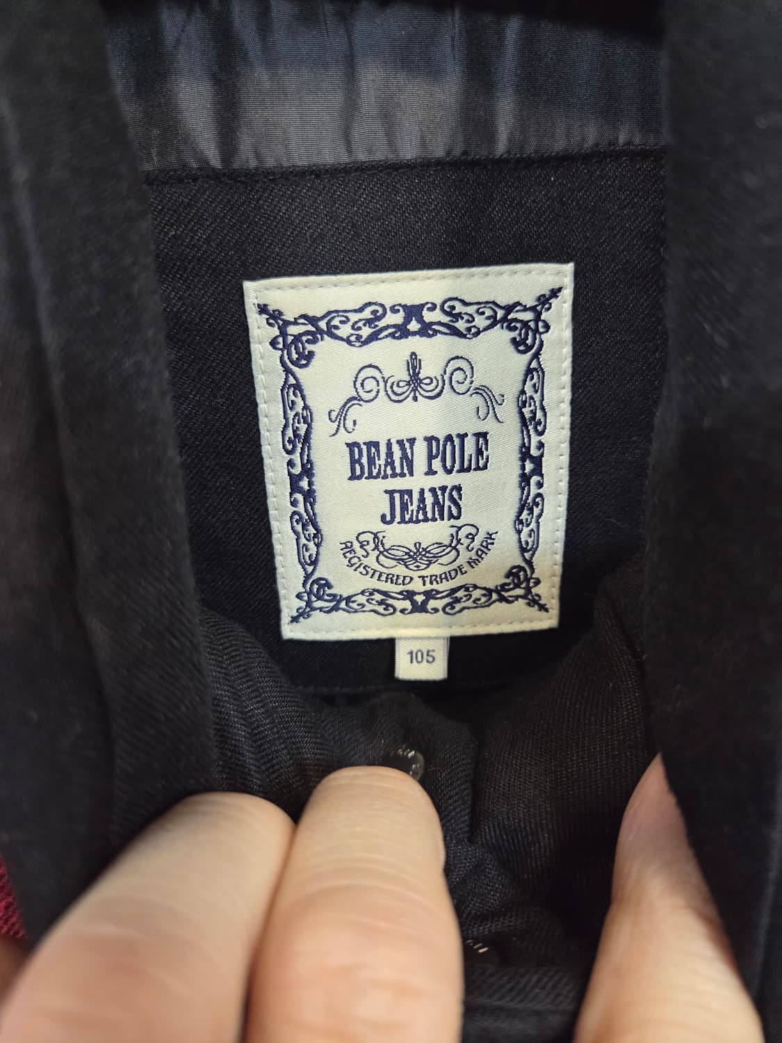 빈폴진스 버팔로 체크 면 덕다운 패딩조끼 100 상품이미지3