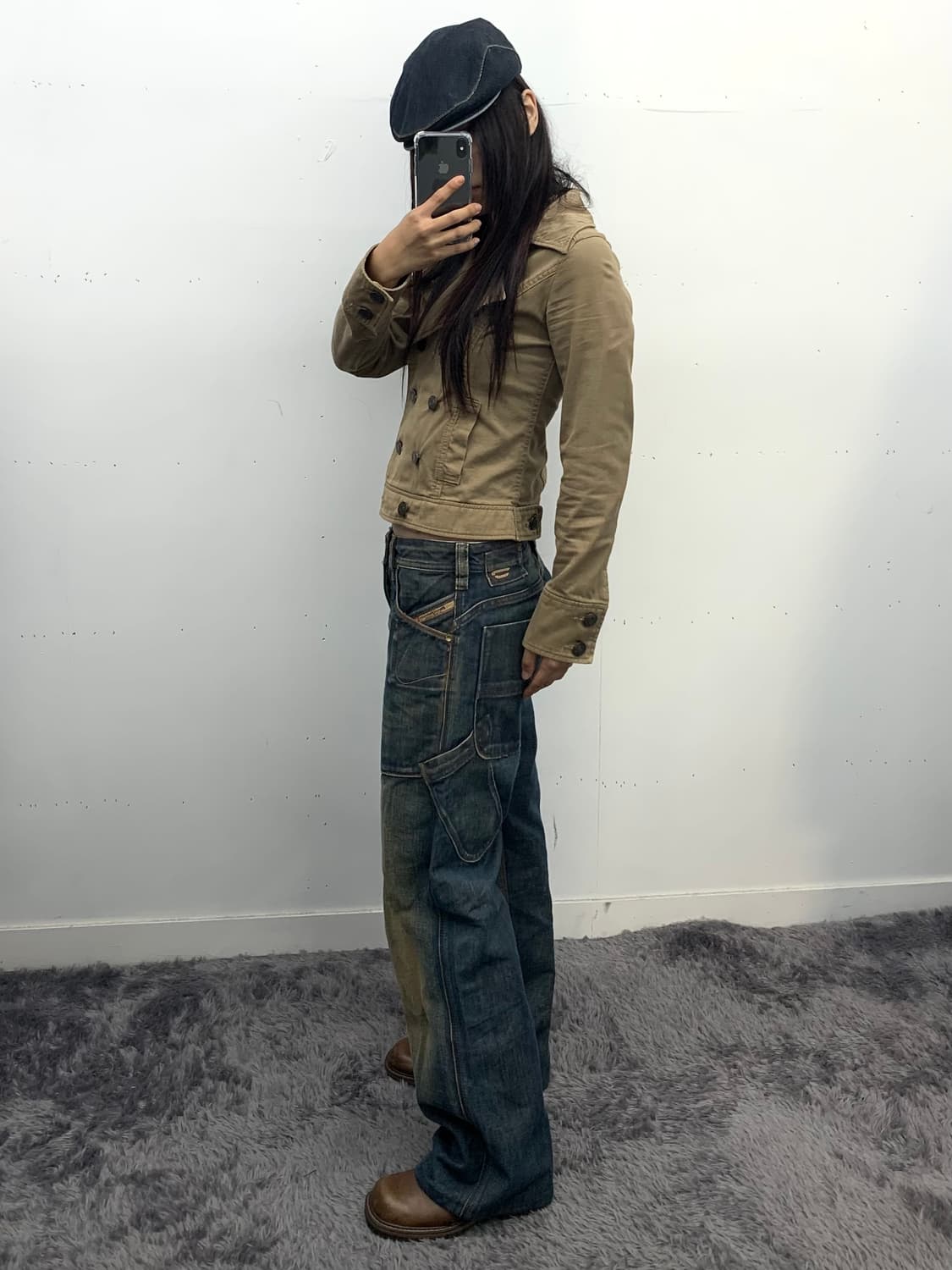 디젤 다크 워싱 디테일 데님 팬츠 상품이미지2