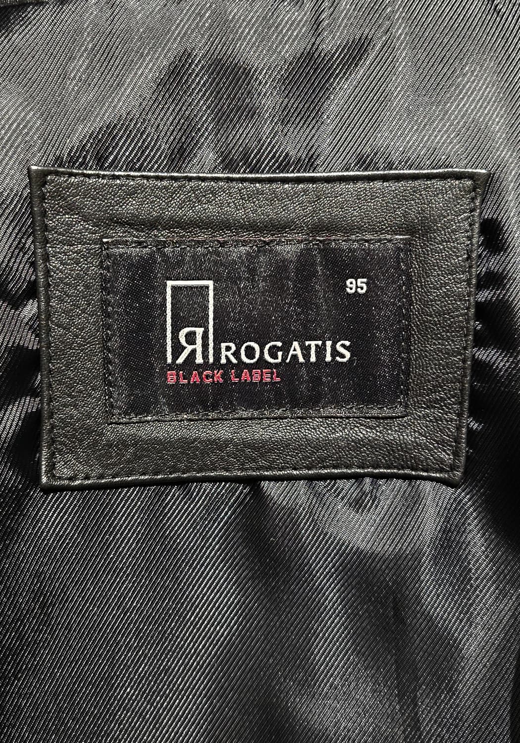 (정가100만원대)로가디스 블랙라벨 토끼털 블랙 양가죽자켓 95~100 상품이미지9