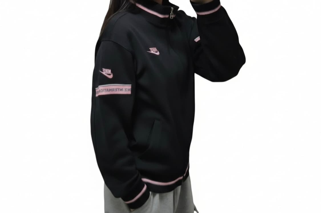 일본 빈티지 나이키 집업 져지/블랙 핑크 상품이미지1