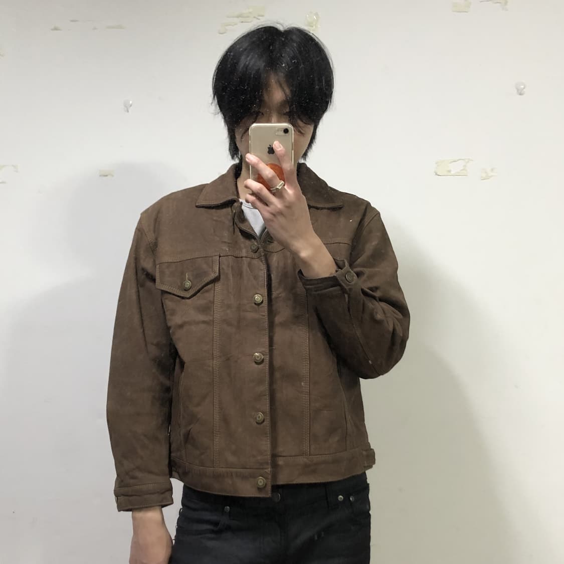 C.un Monde 프렌치 고트스킨 레더 트러커 자켓  상품이미지3