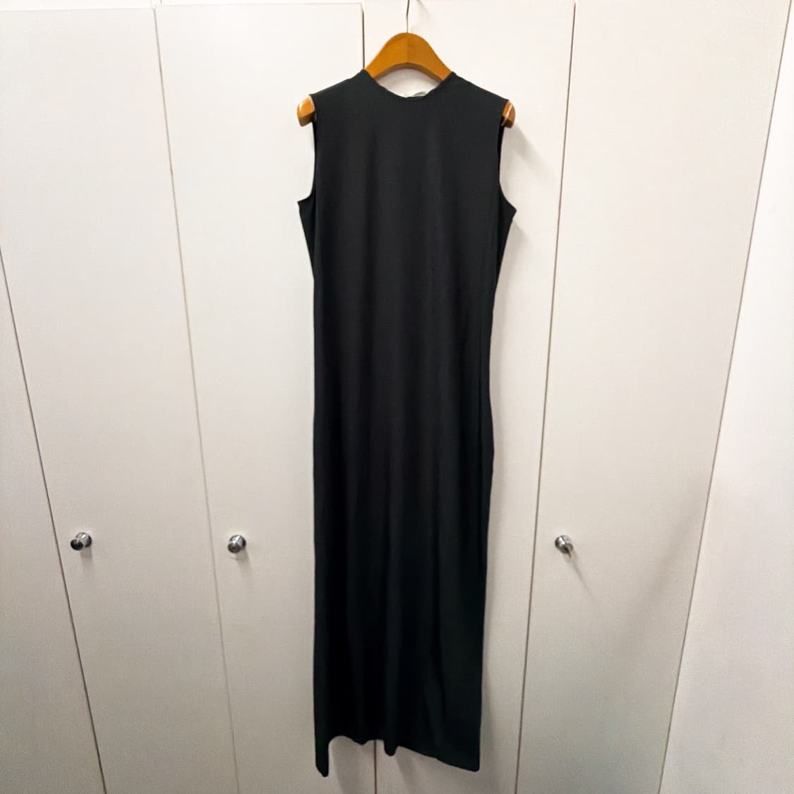 (정품/새상품) 더 로우 여성 블랙 울 실크 CALANTHE 맥시 드레스 상품이미지1