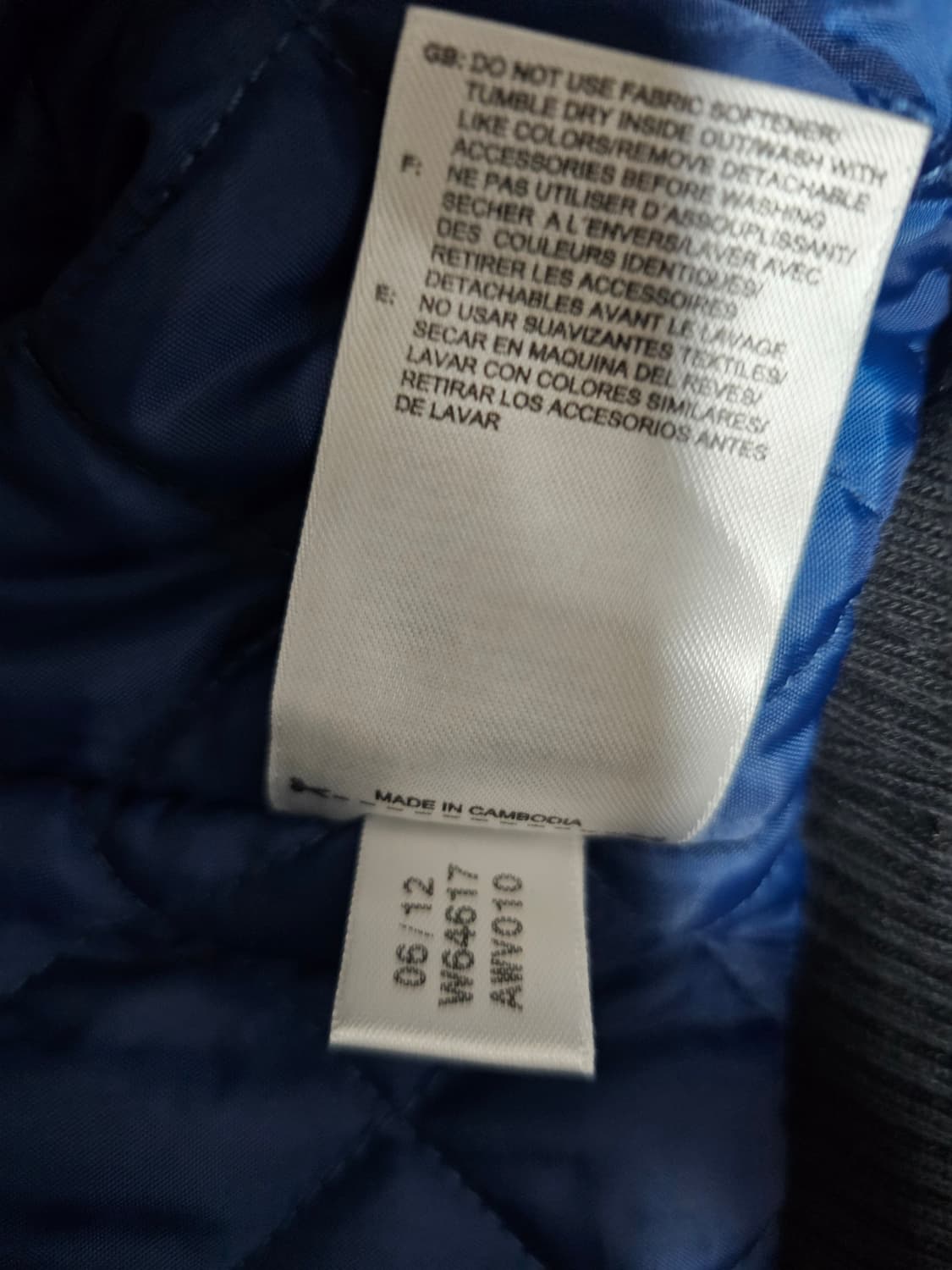 아디다스 여성 봄버 누빔자켓 34 S 상품이미지4