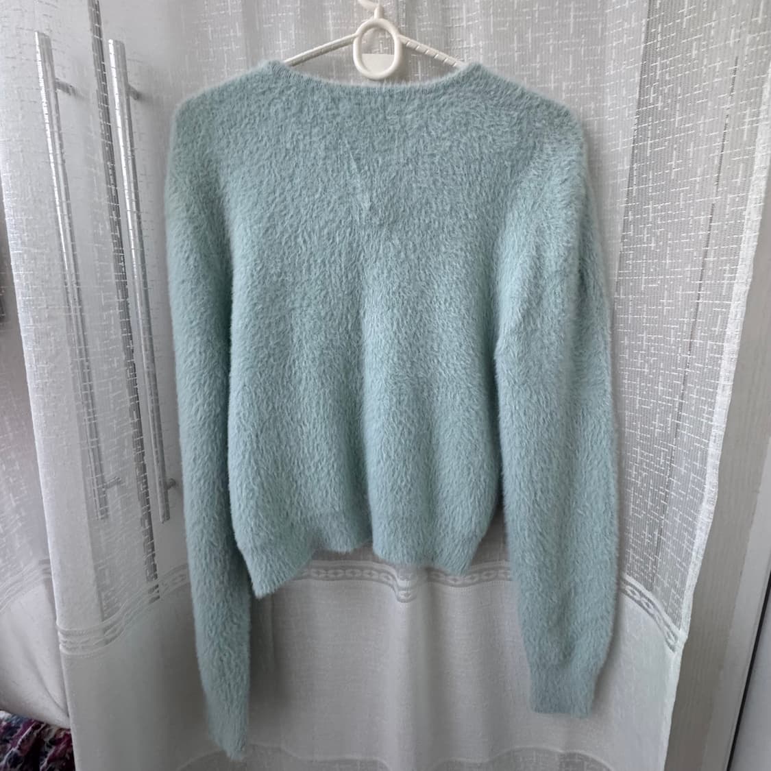미쏘 보송포근 민트색 긴팔 가디건 M 상품이미지6