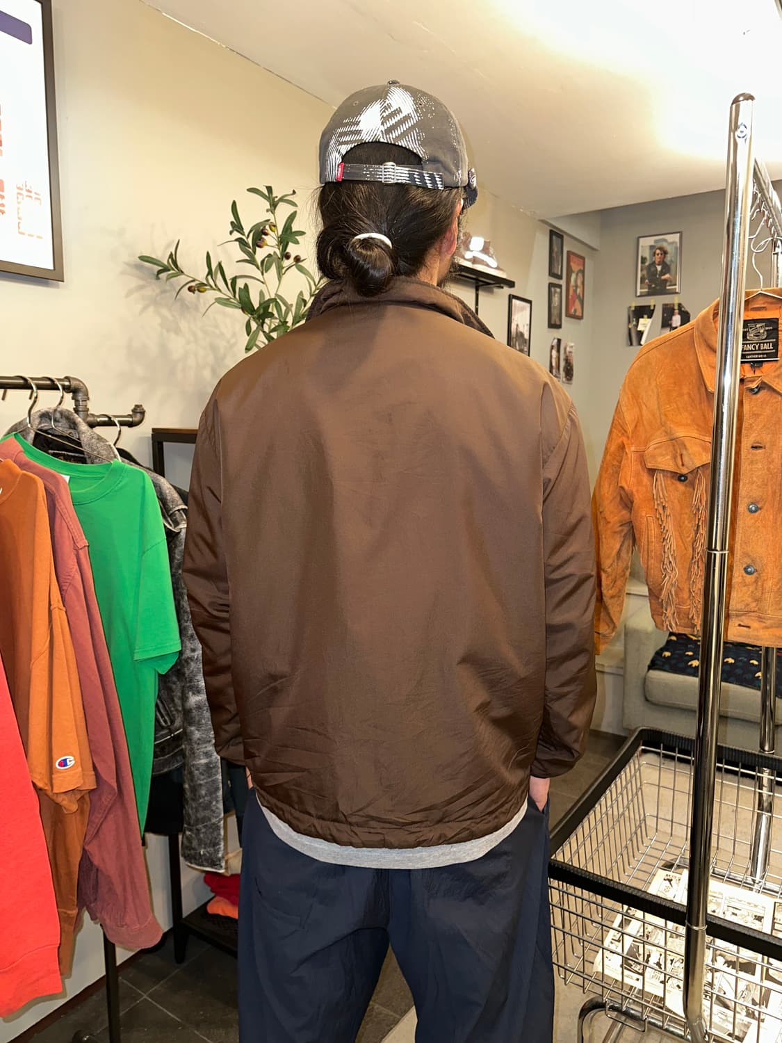 Spalding logo reversible nylon jacket 상품이미지6
