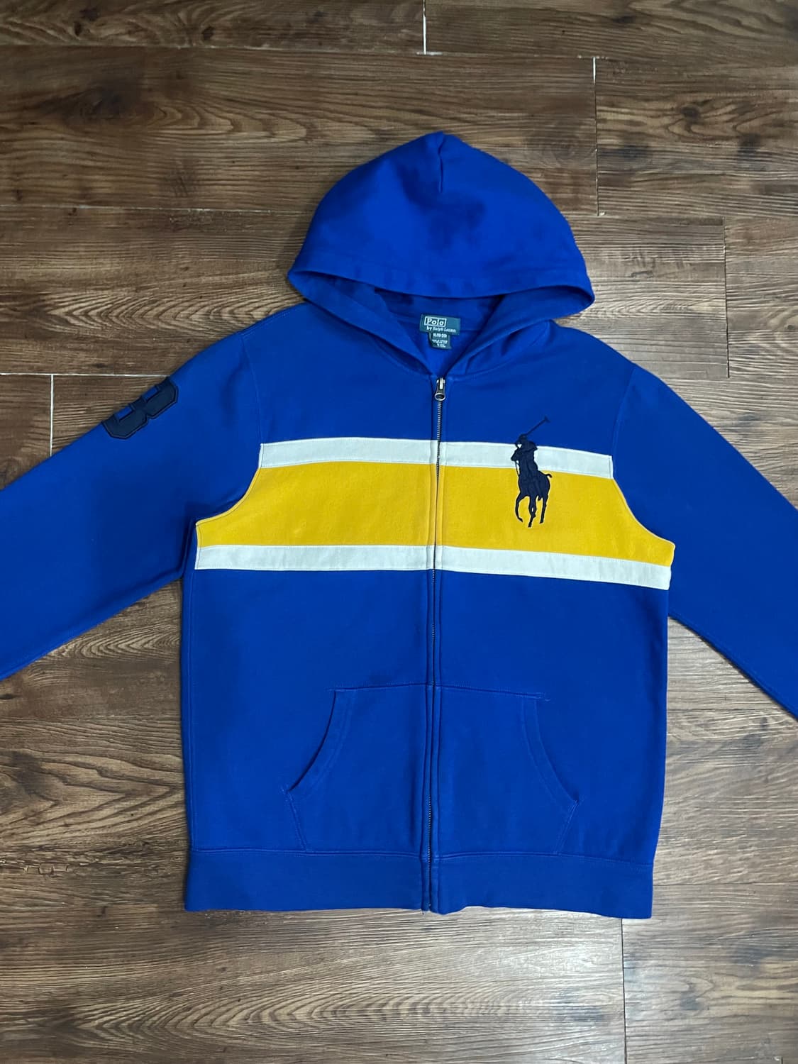 폴로 랄프로렌 빅포니 후드집업 블루 상품이미지3