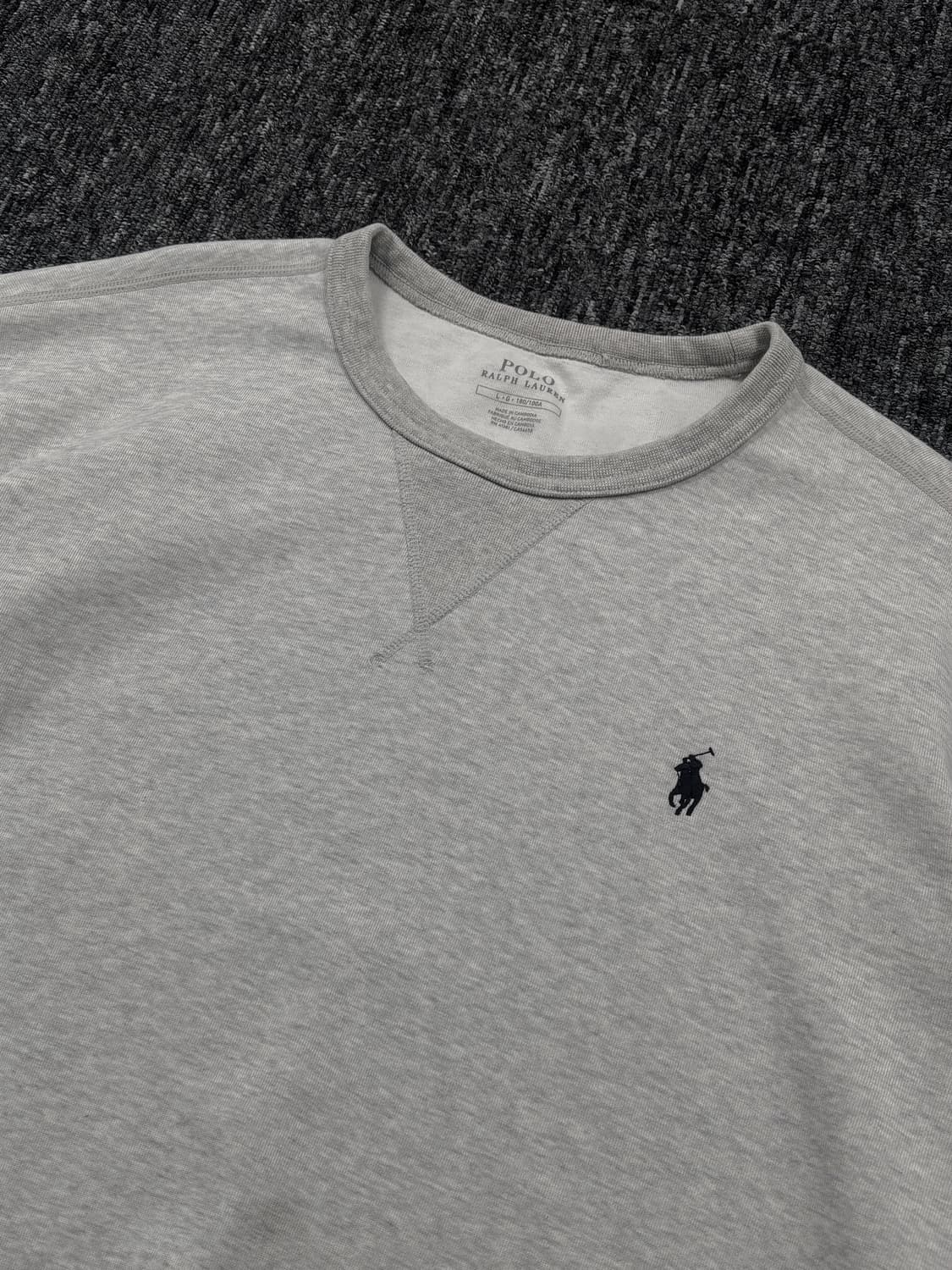 폴로 로고 그레이 맨투맨 상품이미지3