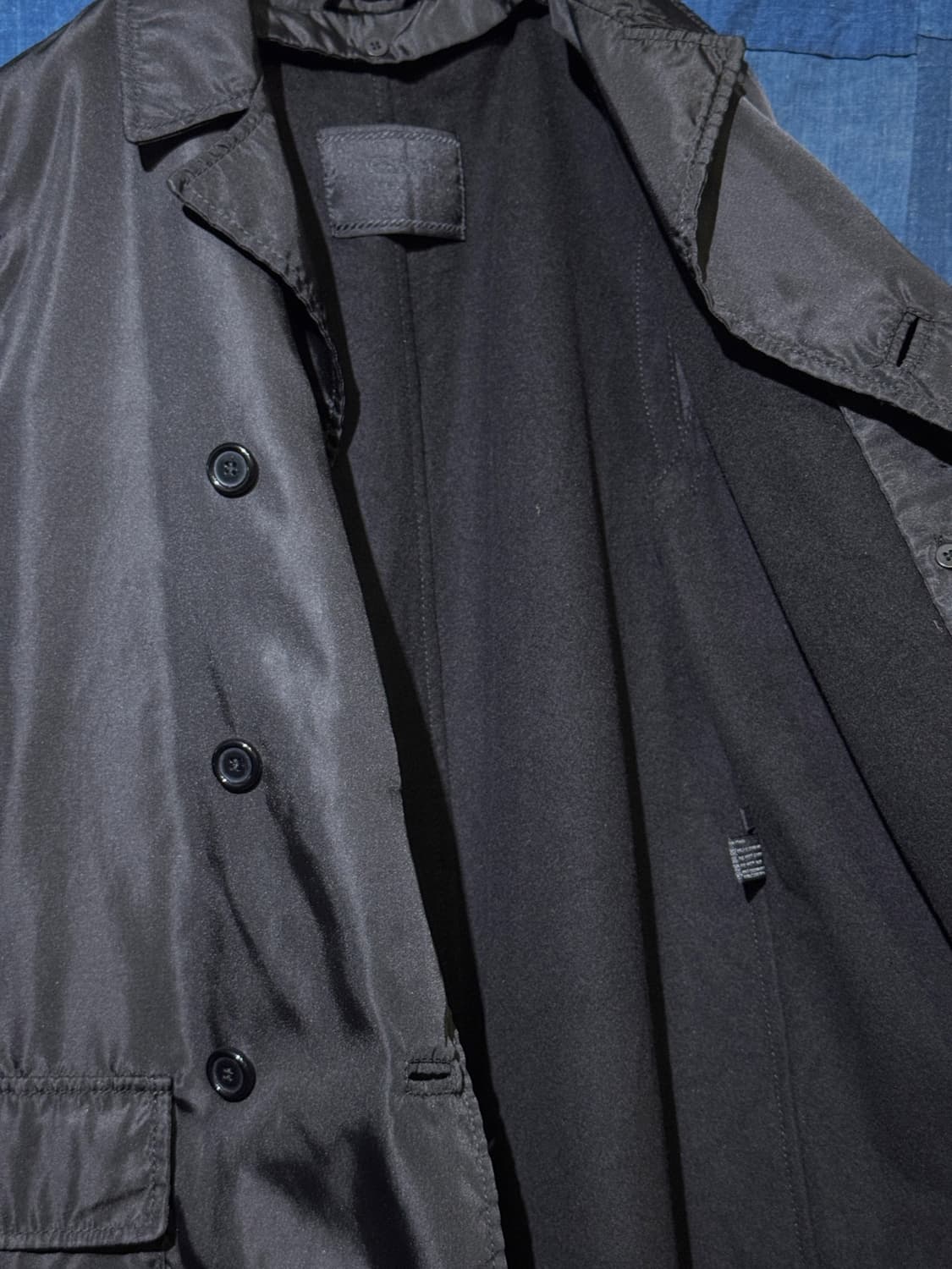 44-55 ) PRADA Double Breasted Nylon Coat 상품이미지6