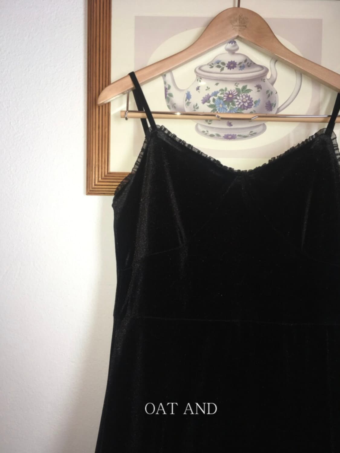 오트앤드 클래식 벨벳 원피스 상품이미지6