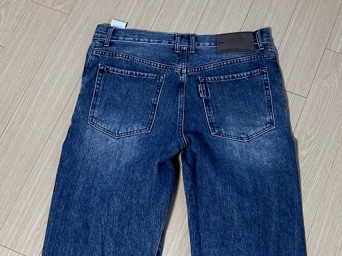 포터리/셀비지 원워시드 스트레이트 데님 미드 블루/1 상품이미지3