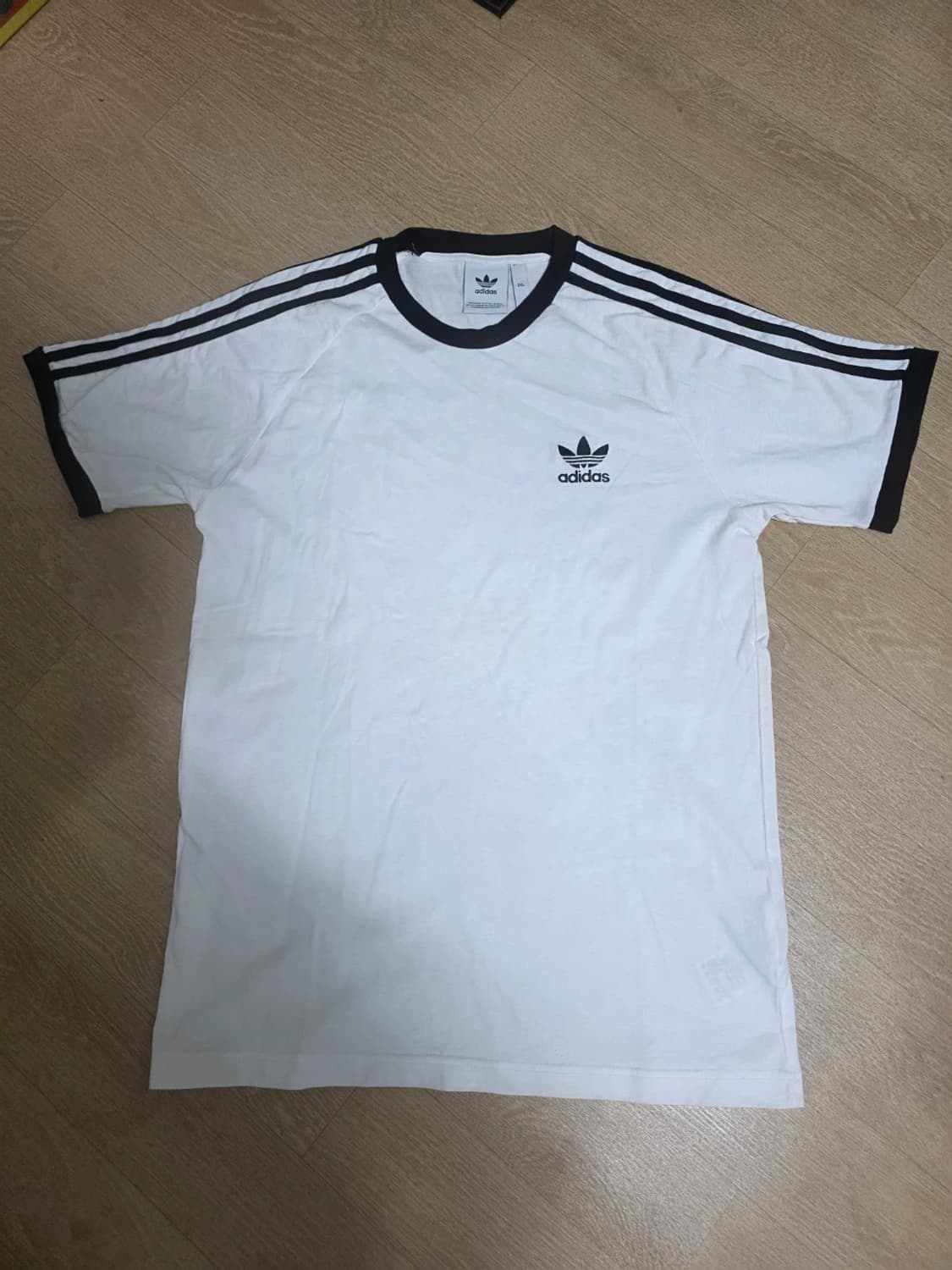 아디다스 삼선 링거티 반팔티 2XL 상품이미지1
