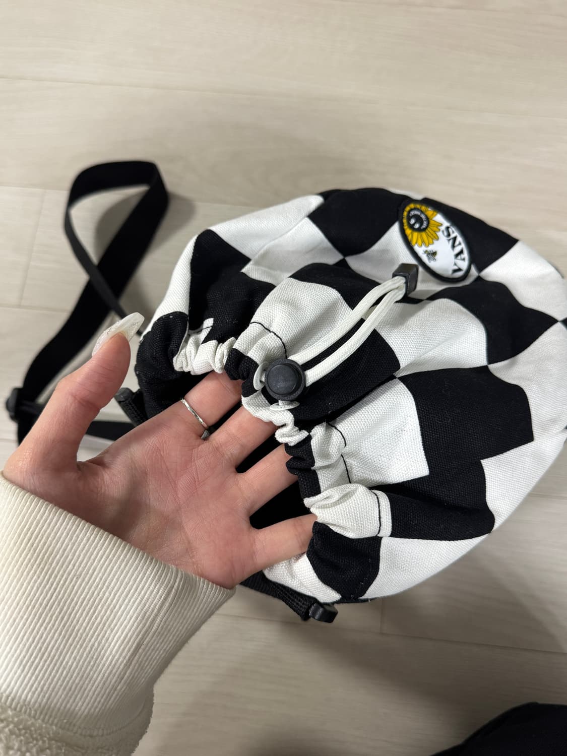 반스 체크 가방 상품이미지3