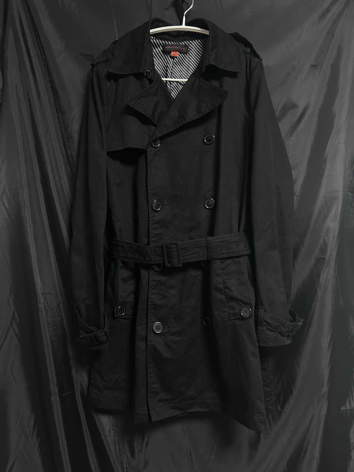 언더커버 블랙 더븧 트렌치 코트 상품이미지6
