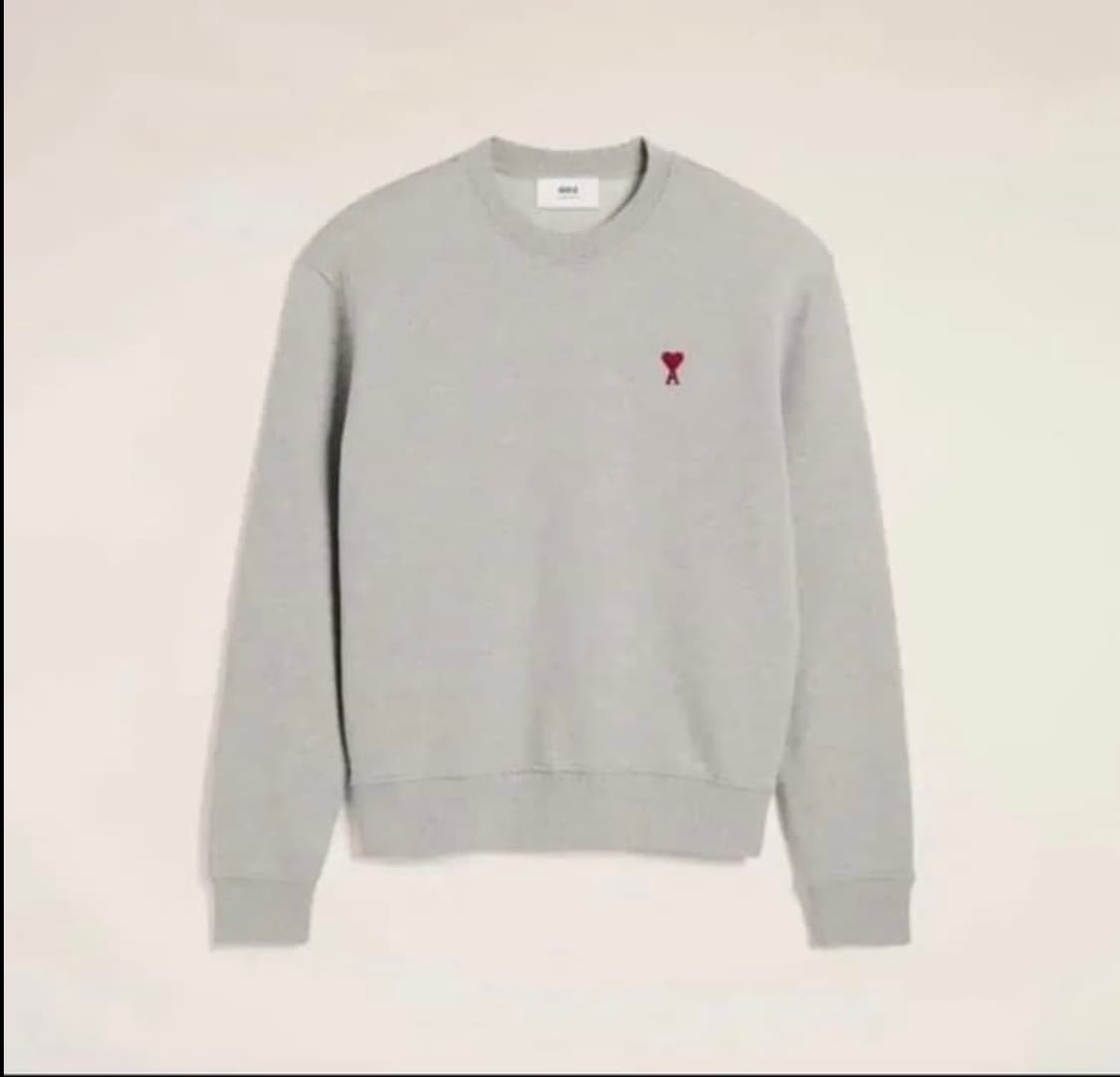 🔥[무료배송/정품]🔥 아미 맨투맨 논기모 스몰로고 남녀공용 상품이미지3