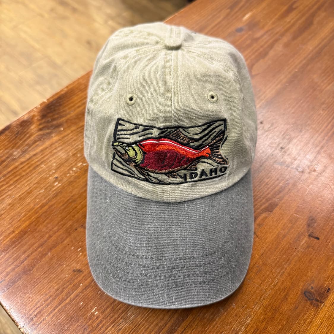 빈티지 아이디호 생선 자수 트러커캡 상품이미지1