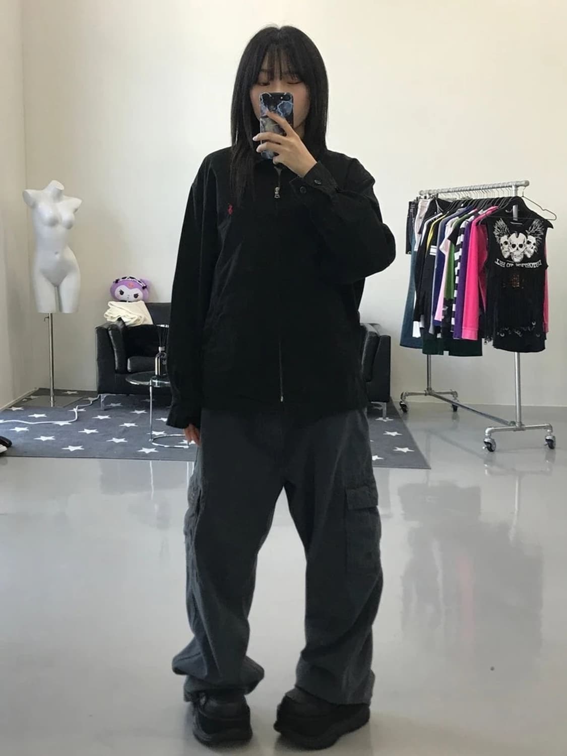 폴로랄프로렌 코튼 블랙 헤링턴 자켓 상품이미지2