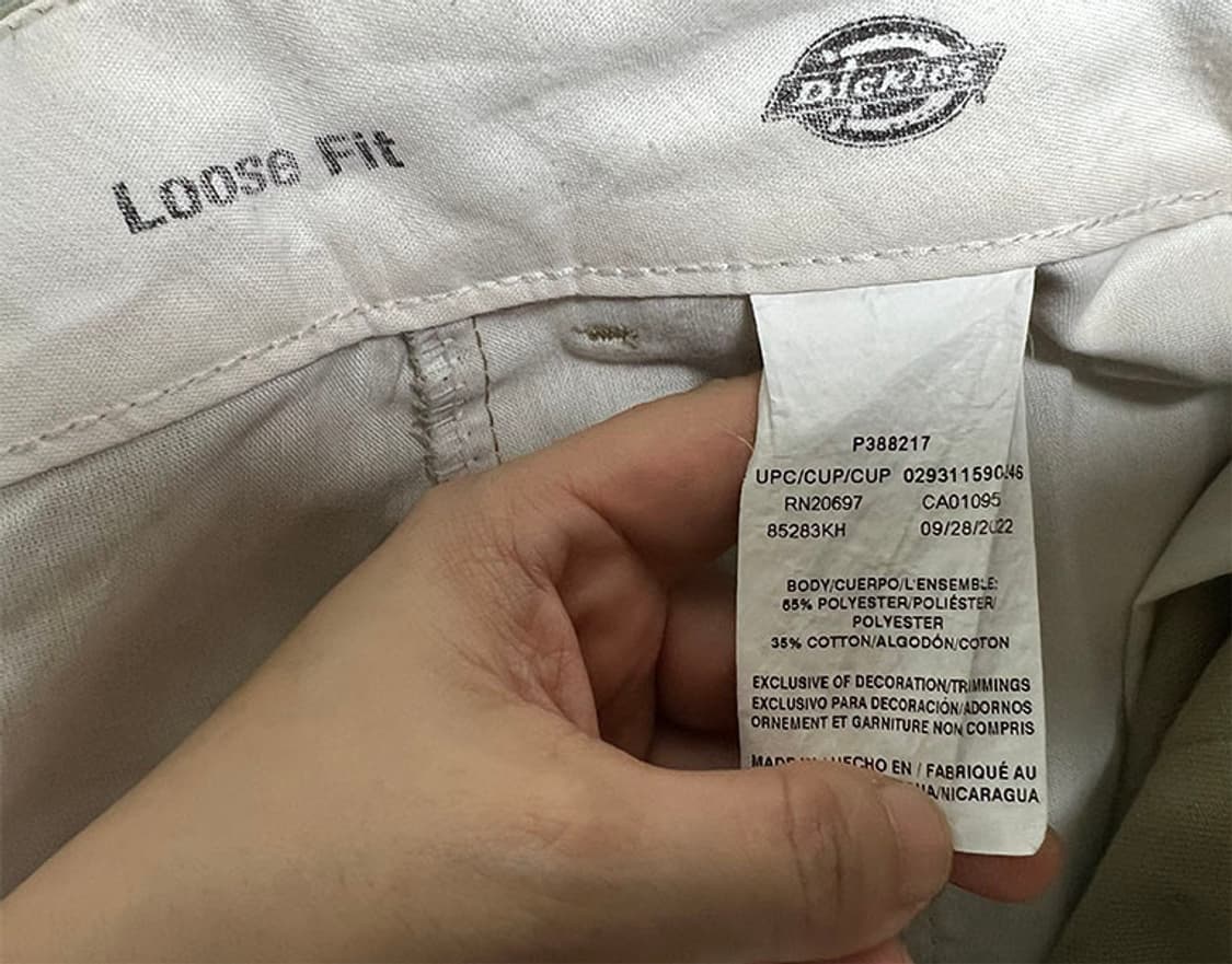 디키즈 루즈핏 더블니 남자 워크팬츠 춘추 캐주얼 스트릿룩 L 32  상품이미지4