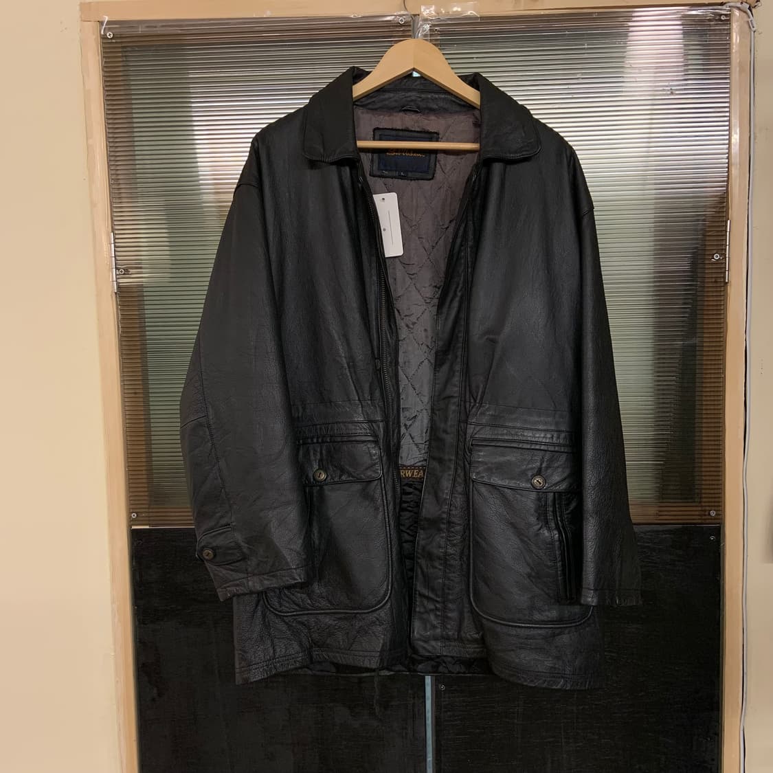 일본 빈티지 레더코트 상품이미지1