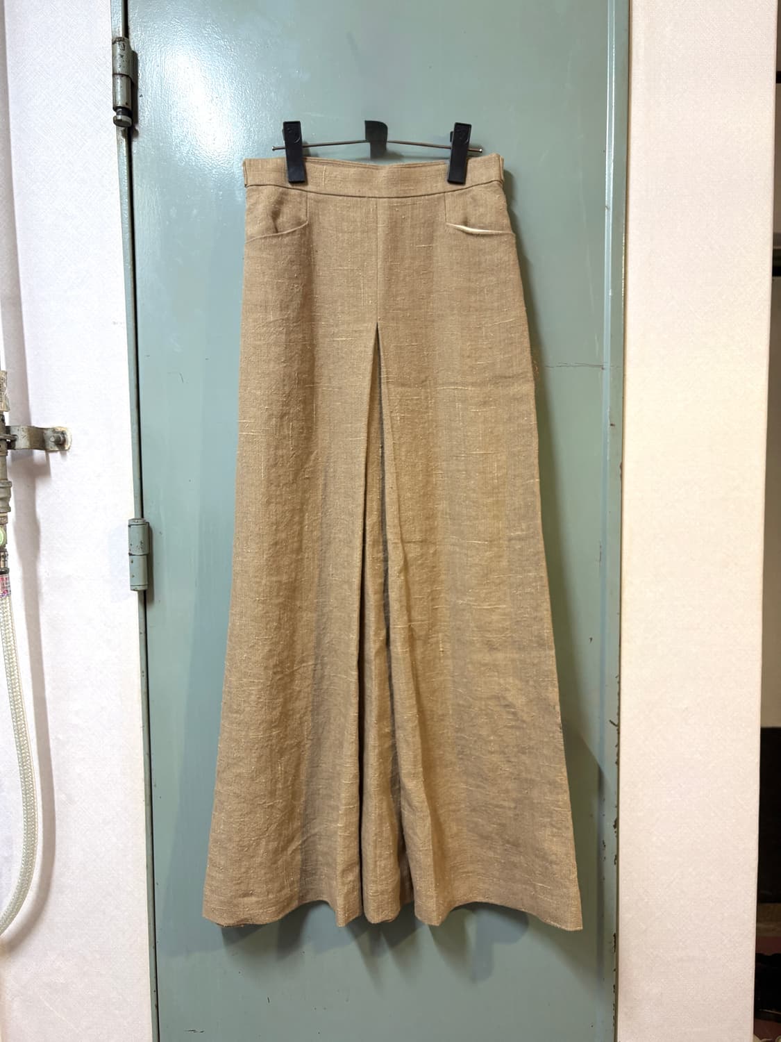 Aura lee long skirt 오라리 린넨실크 롱 스커트 상품이미지3