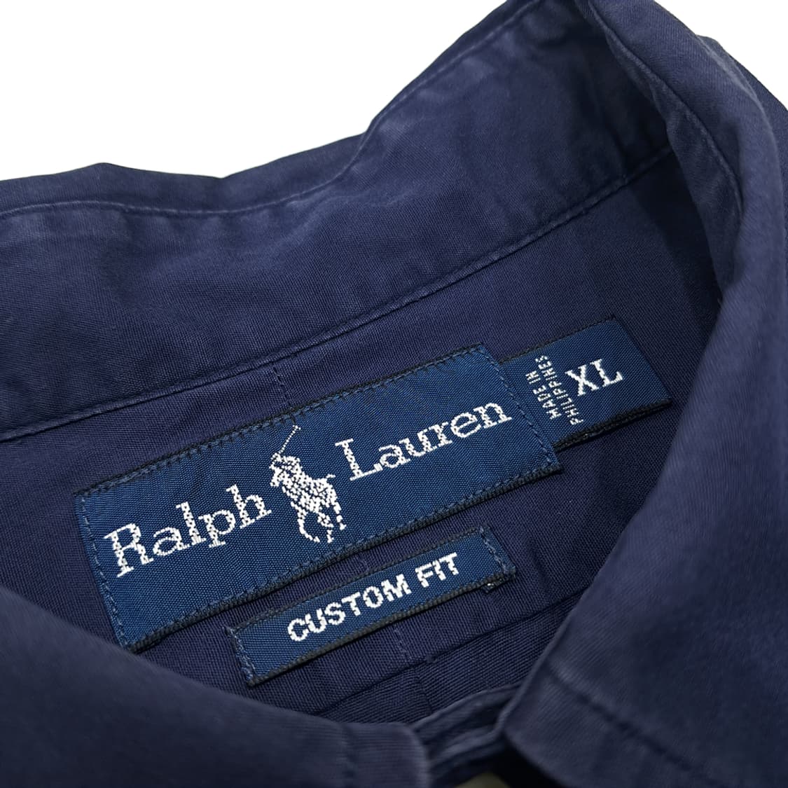 CL255 XL 폴로 00s 코튼 버튼다운 네이비 셔츠 남방 상품이미지3