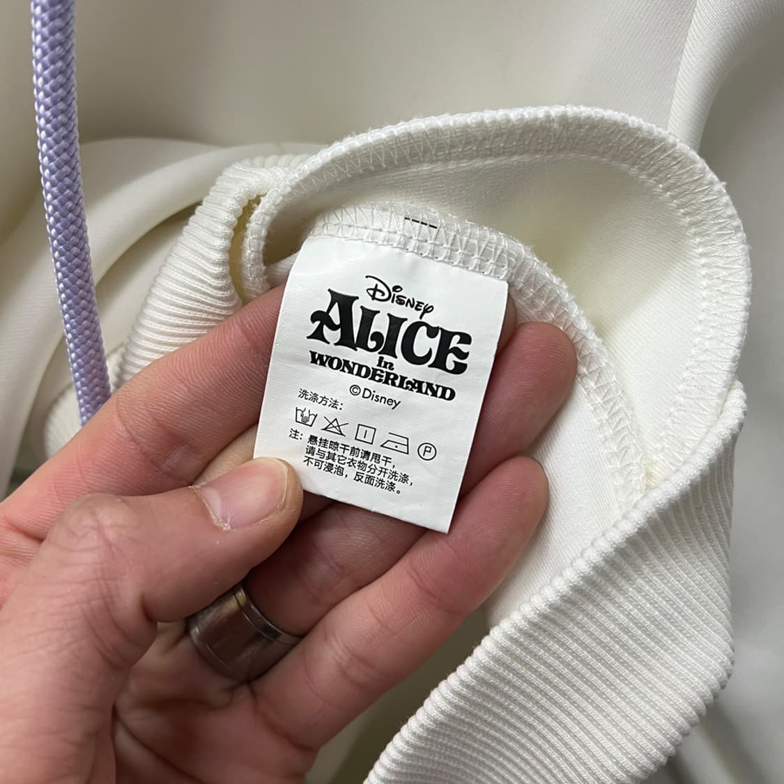 디즈니 앨리스 x Tonlion 네오프렌 오버핏 후드 집업 L 상품이미지4