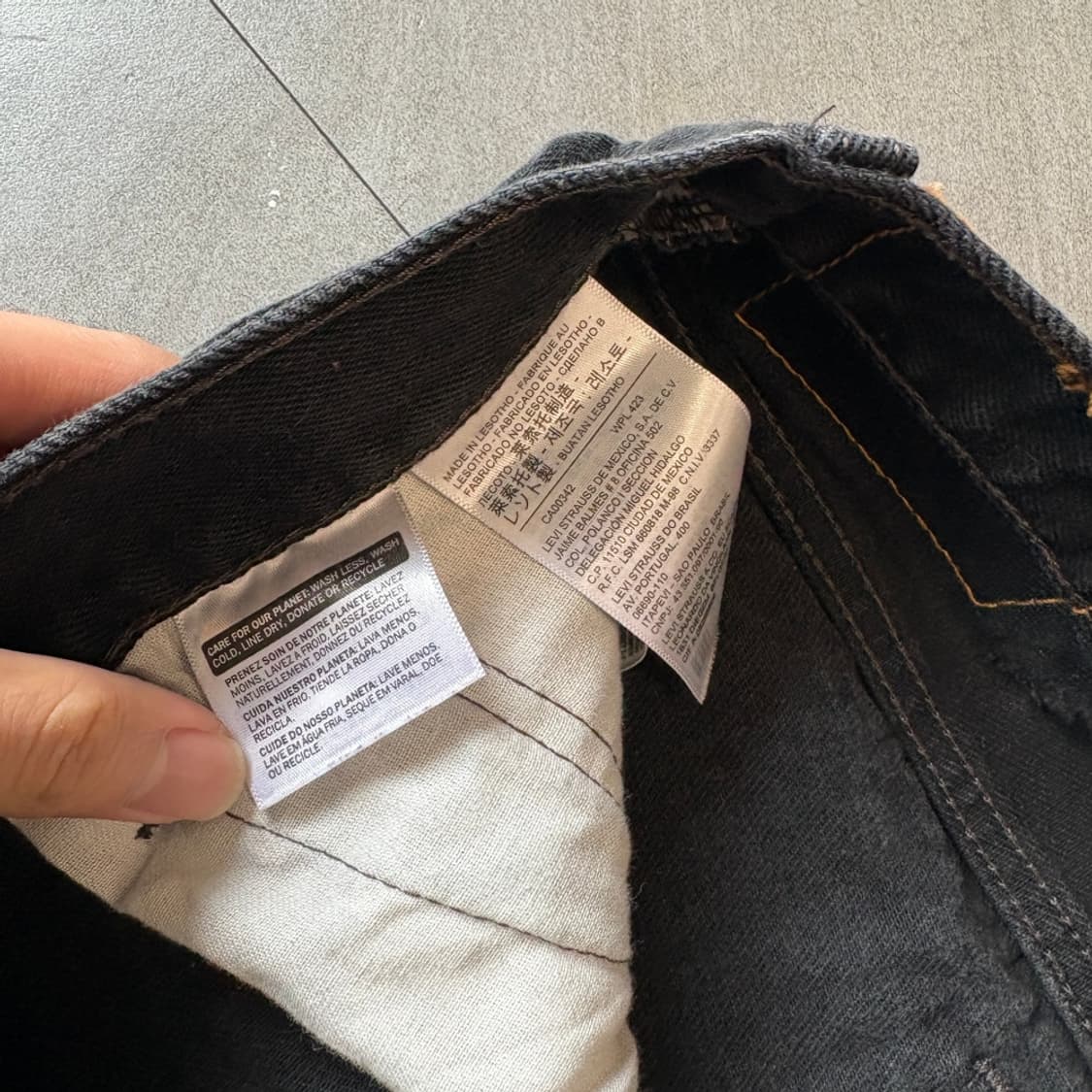 리바이스 정품 517 데님 블랙 팬츠 바지 상품이미지5