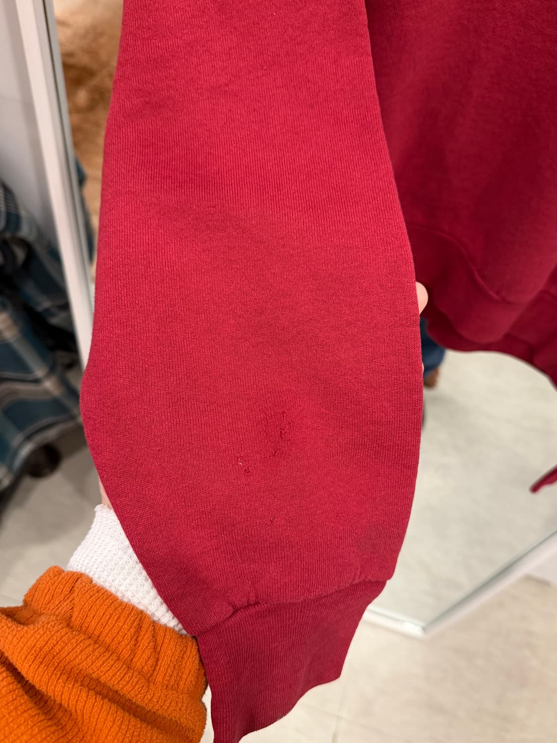 80s Fruit of the loom 빈티지 플레인 스웻셔츠 (USA) 상품이미지6