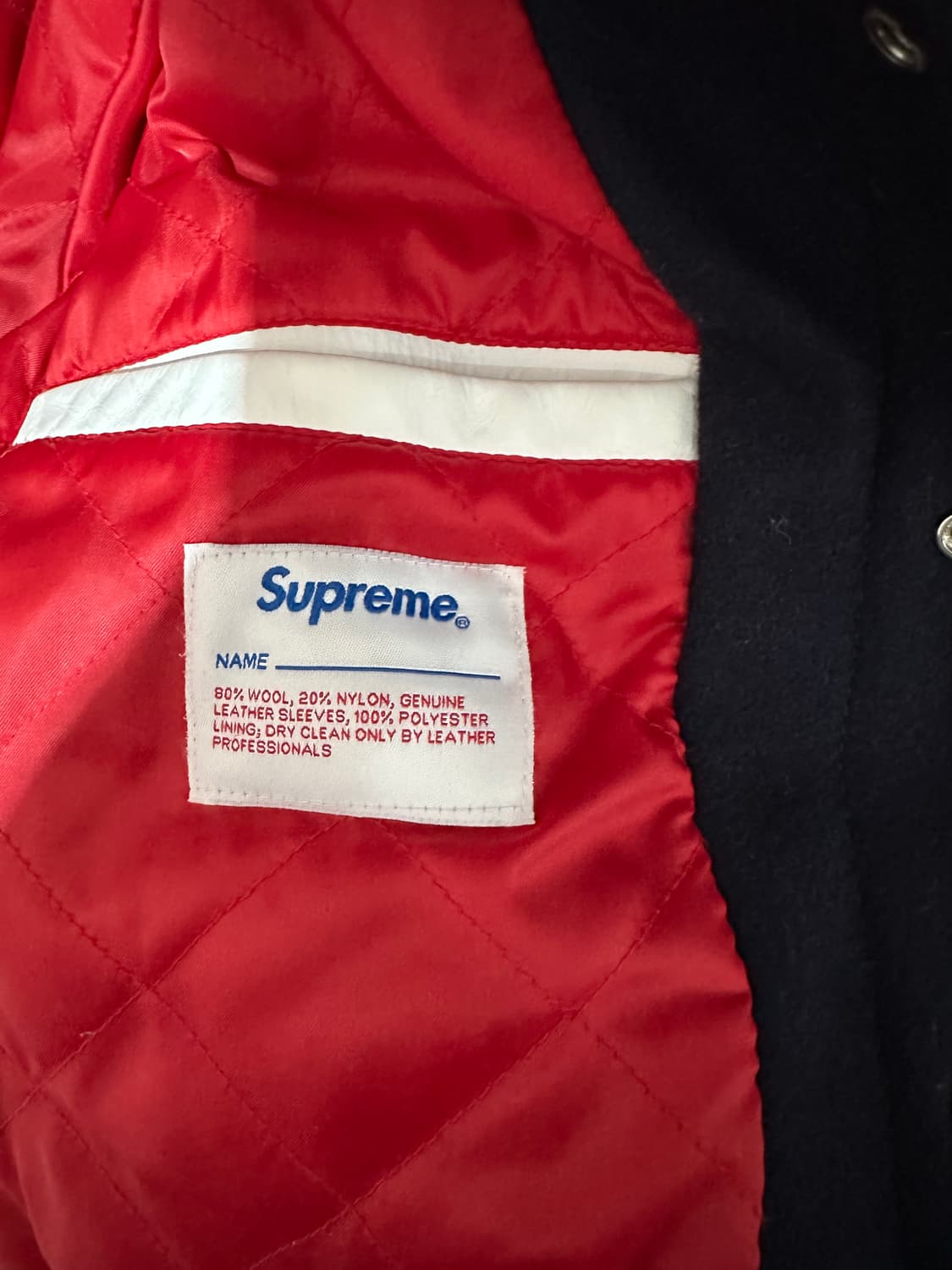 슈프림 09FW 타이거 바시티 자켓 상품이미지5