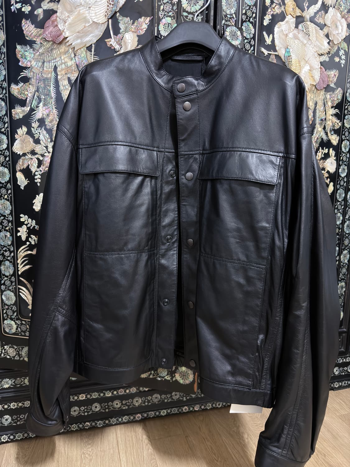 25ss 르메르 레더 블루종 L 상품이미지1