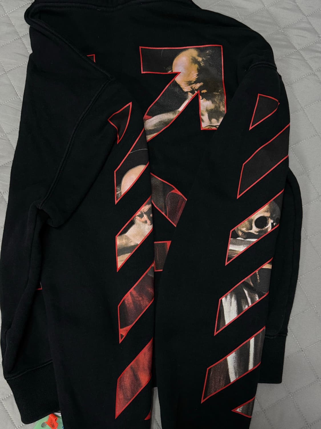 오프화이트 카라바조 후드티 S [정품] 상품이미지9