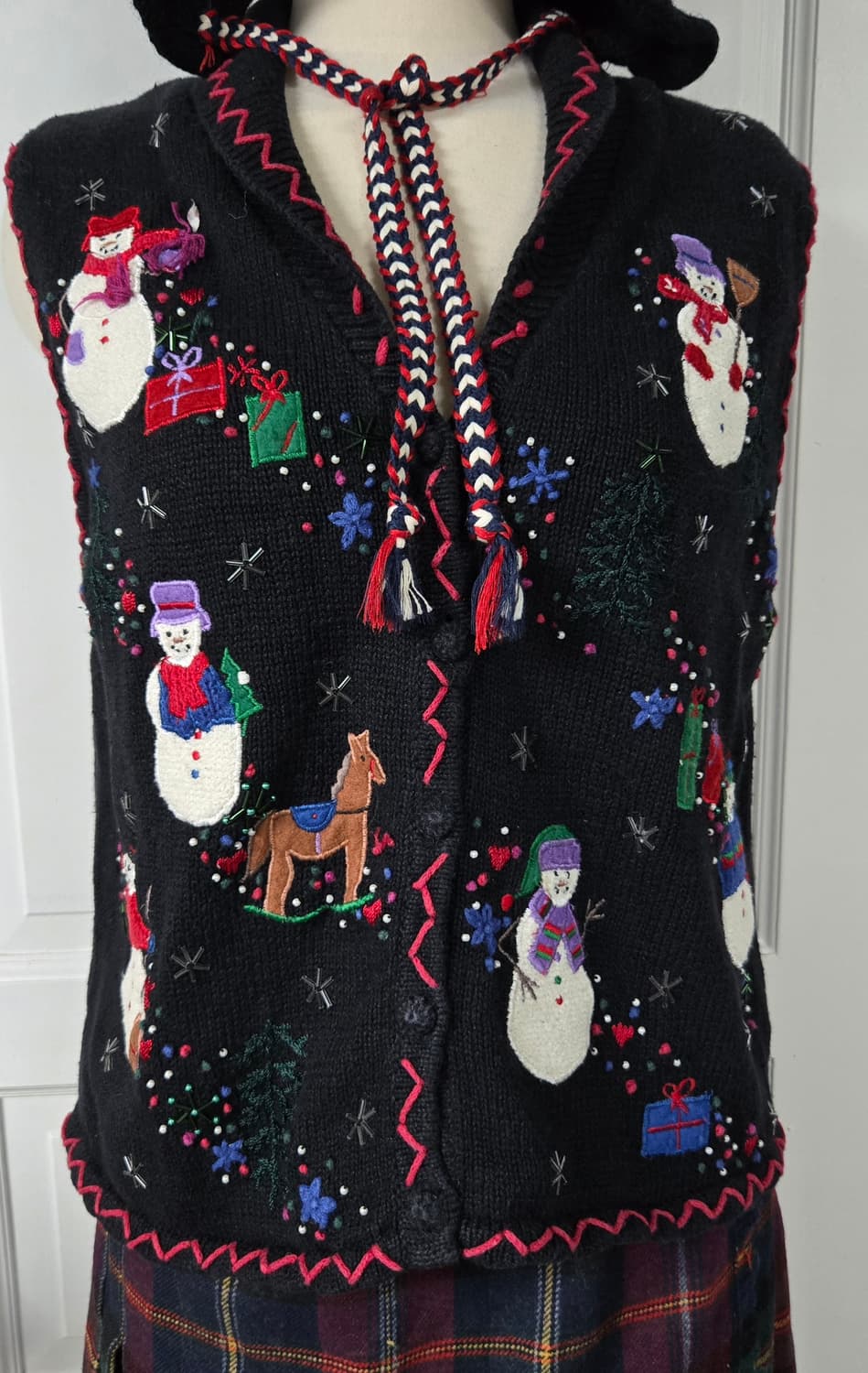 ERIKA 에리카 빈티지 크리스마스 베스트 상품이미지2