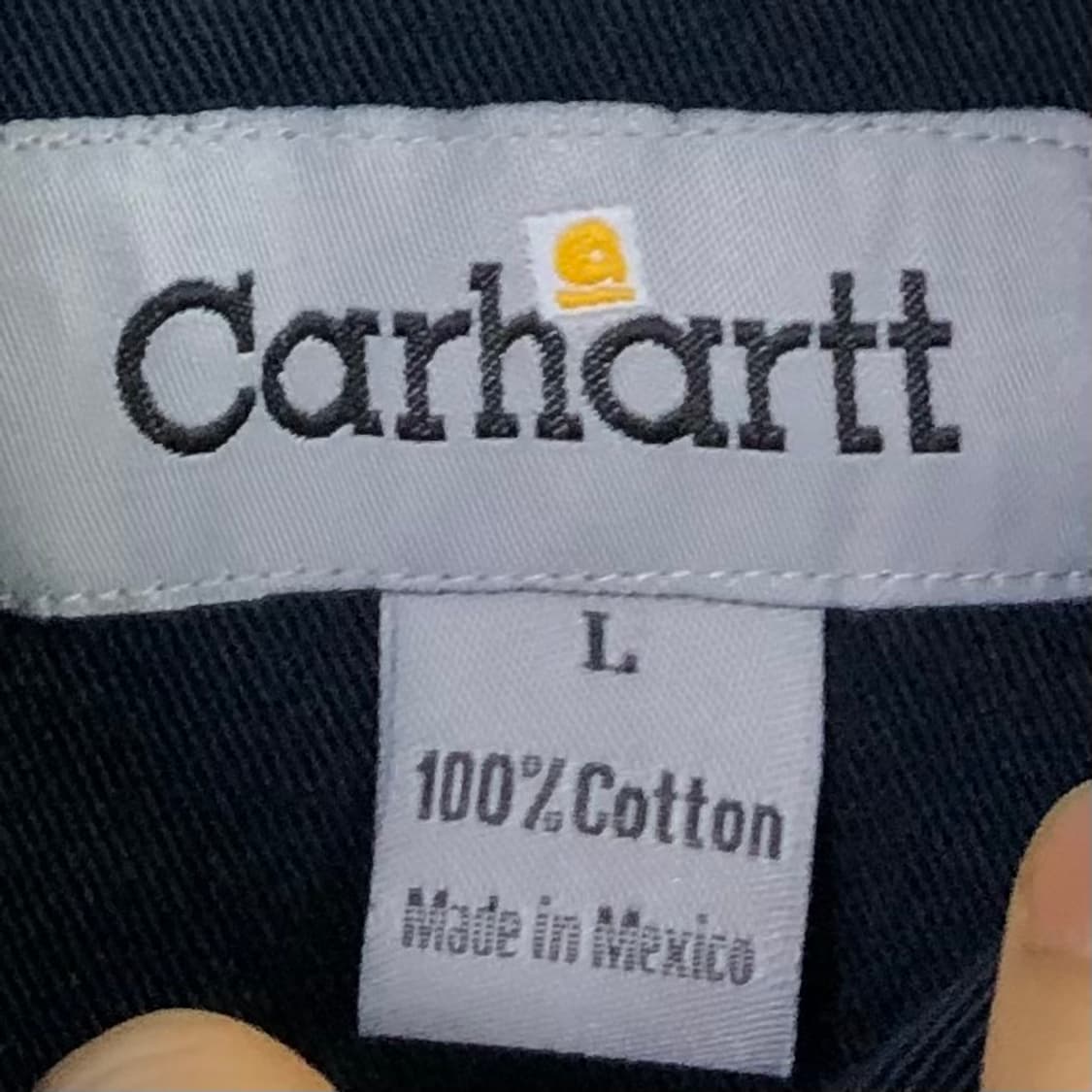100 칼하트 네이비 헤비워크 셔츠 상품이미지3