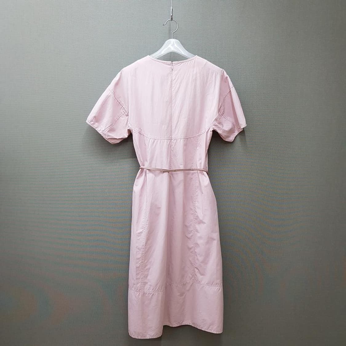 한섬 SJSJ 2021 벨트 포인트 반팔 원피스 76-90-155사이즈 상품이미지5