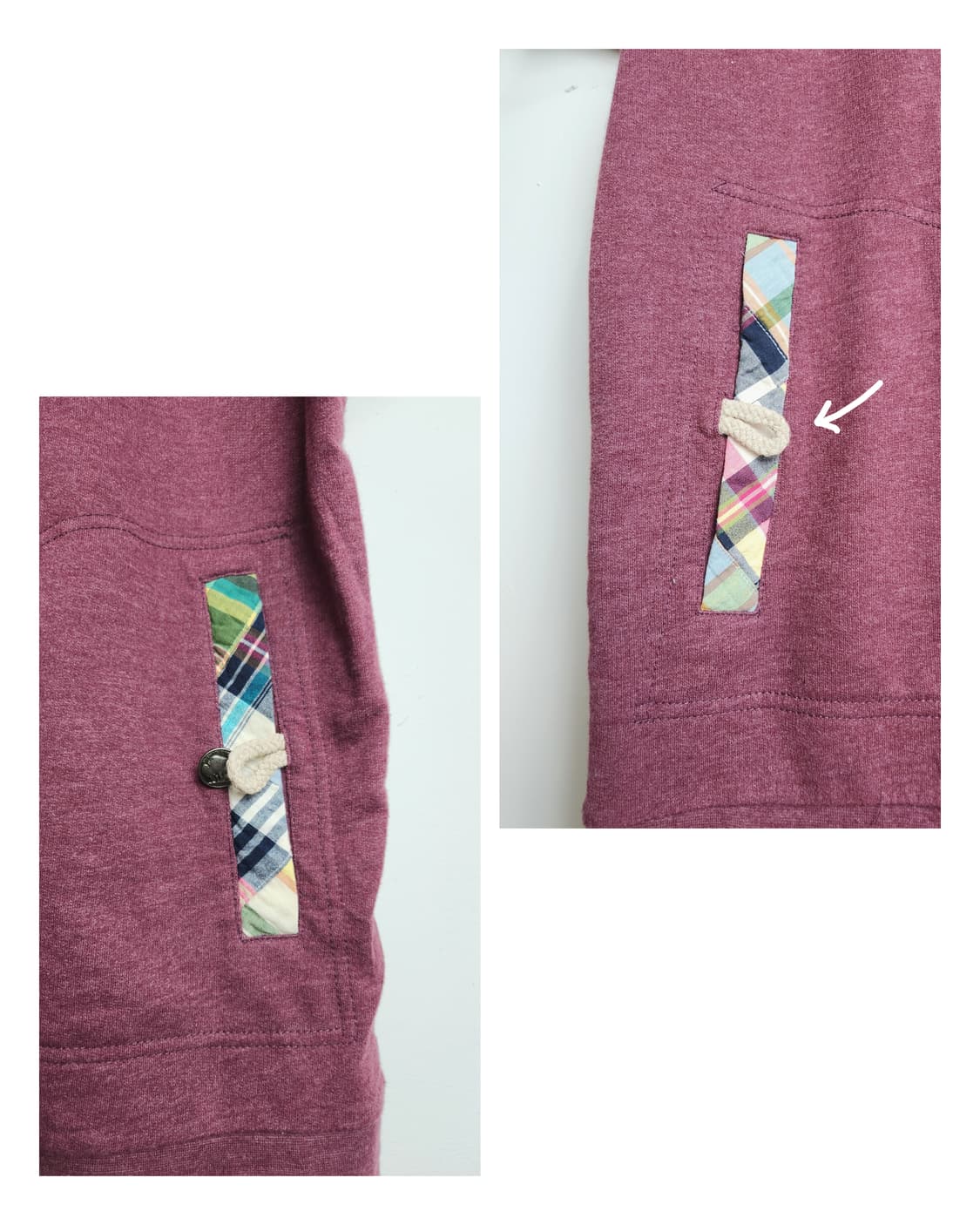 체크 후드 집업 상품이미지9