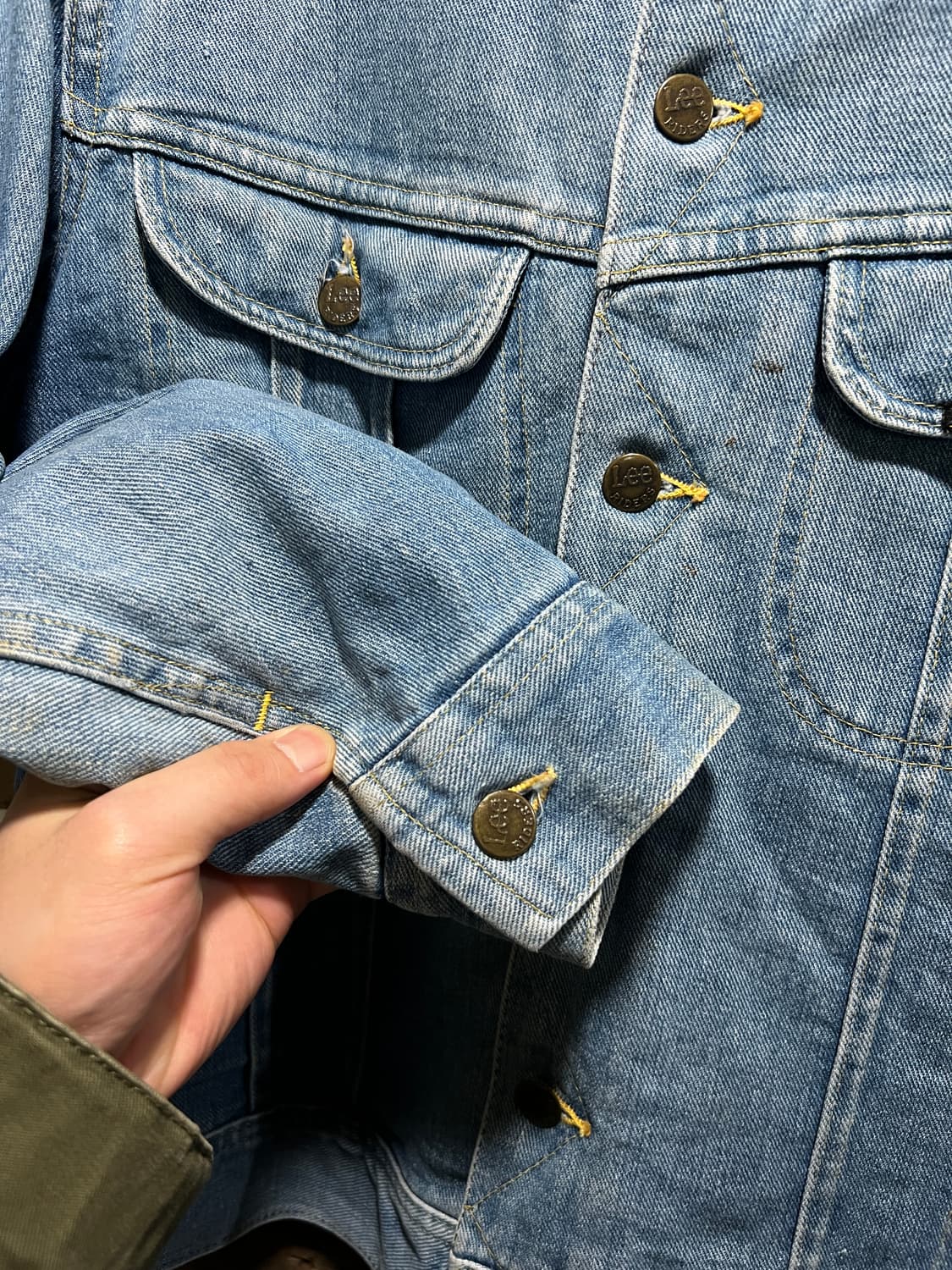 [M]70's Lee USA 스톰라이더 블랭킷 데님 트러커 자켓 R9 상품이미지4