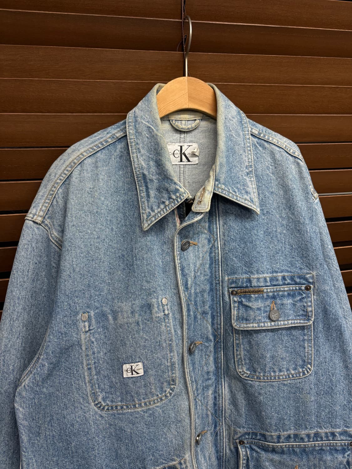 90s CK 캘빈클라인 데님 트러커 워크자켓 상품이미지5