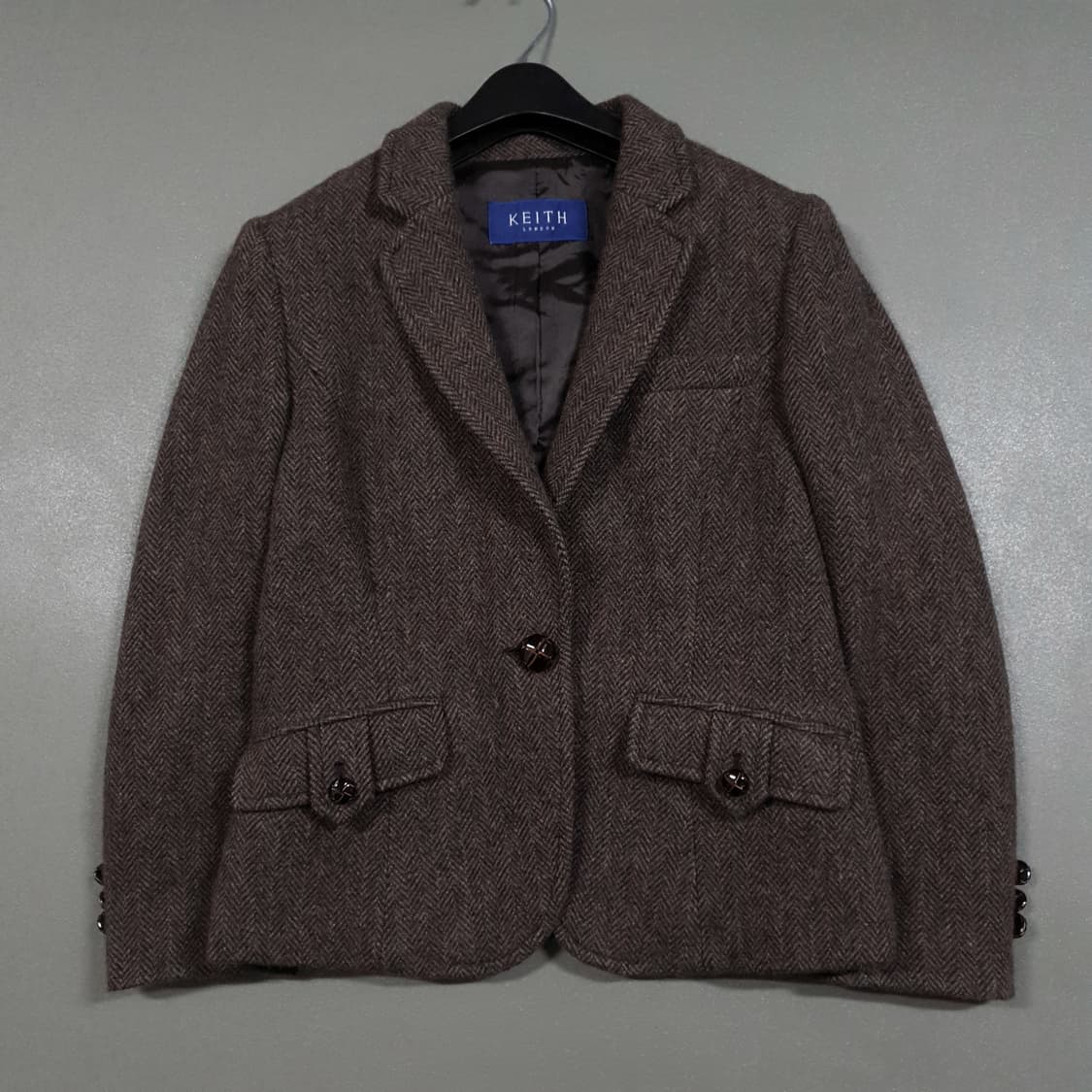 KEITH 키이스 울 모 투포켓 싱글 버튼 미니멀 자켓 (여성 44-55 상품이미지5