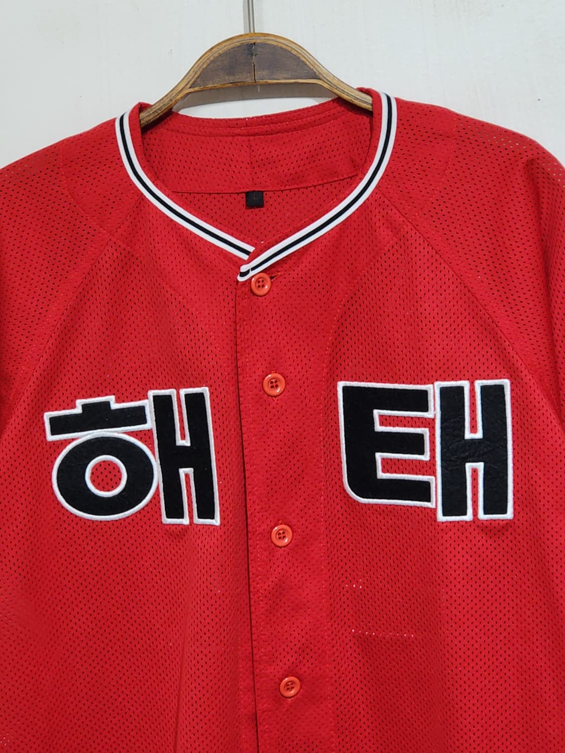 (M) 해태 타이거즈 야구져지 반팔 선동열 마킹 유니폼  상품이미지2