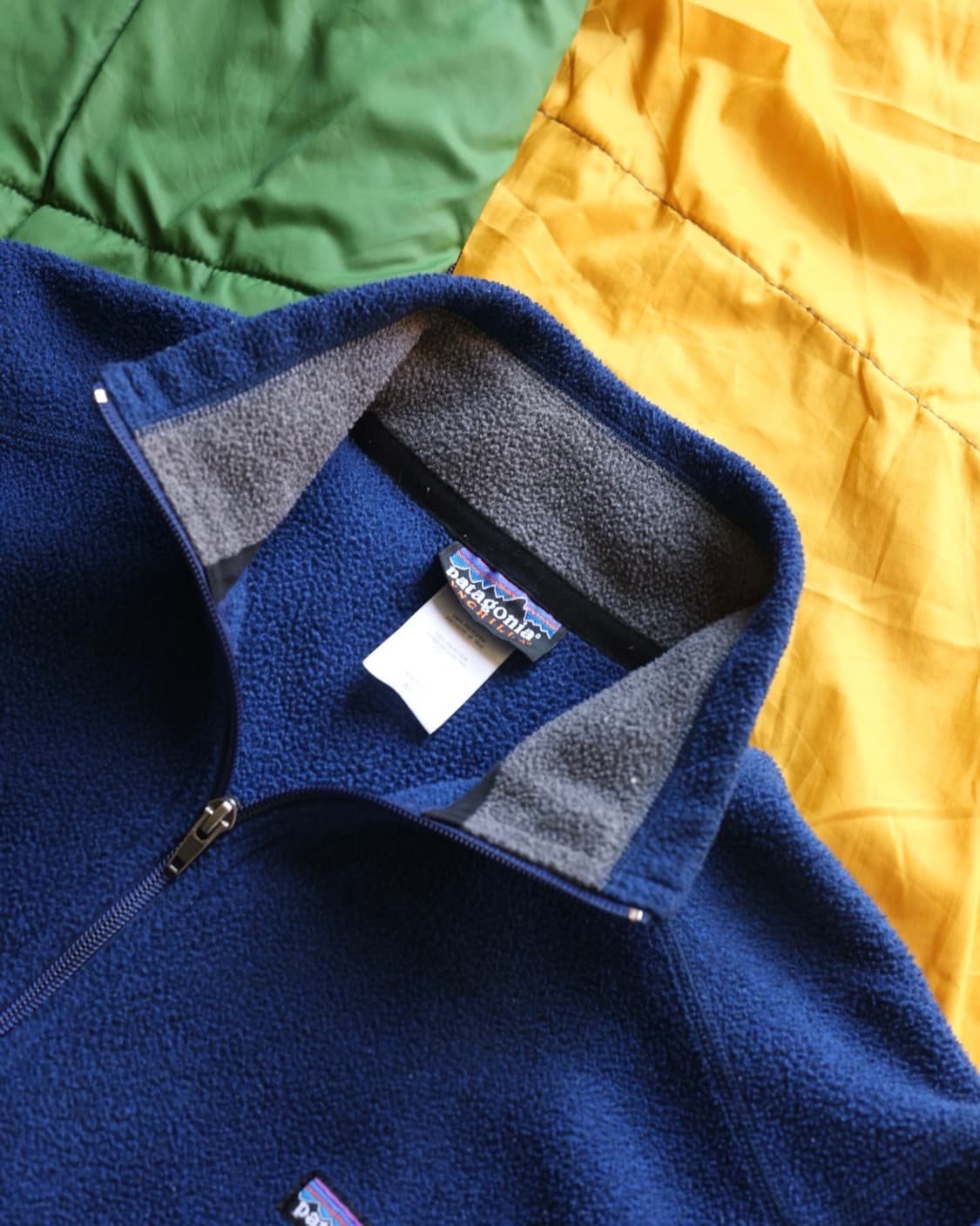 파타고니아 빈티지 00s 마수피얼 하프집업 플리스 네이비 블루 M 상품이미지3