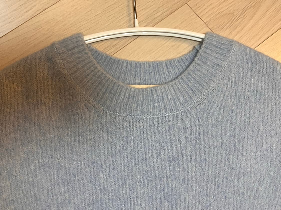 포터리 캐시미어 혼방 니트 스카이블루 상품이미지2